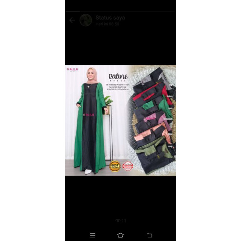 raline dress#longdress#gamis#bajumuslim