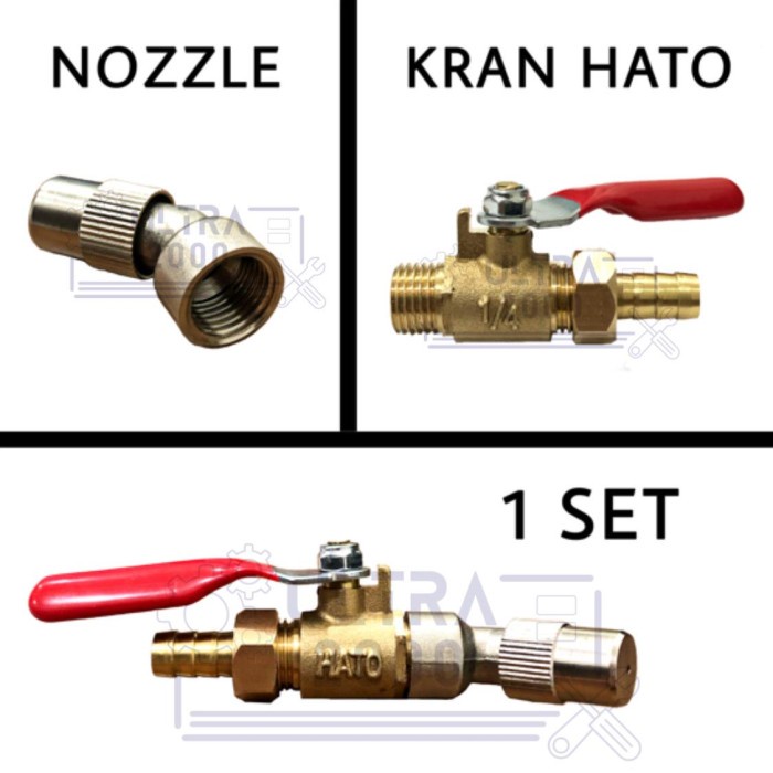 KRAN ANGIN / KOMPRESSOR HATO ; NOZZLE BENGKOK JET CLEANER STEAM AC - NOZZLE BENGKOK