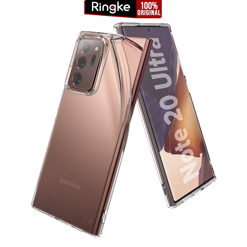 

Case Original Samsung Galaxy Note 20 Ultra / Note 20 Ringke Air Silicone Softcase Transparant Casing