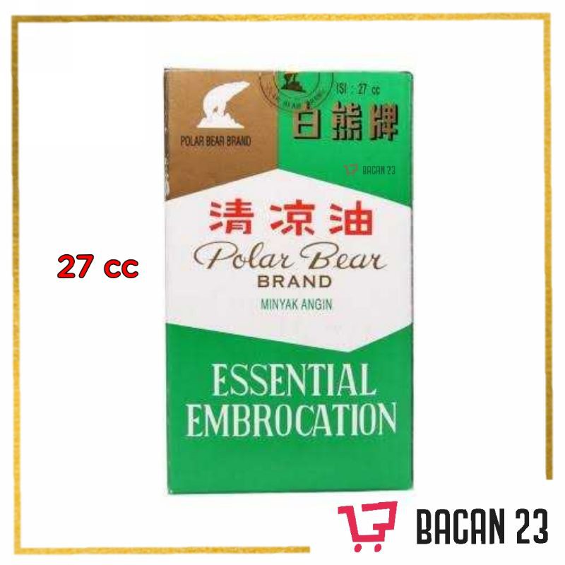 Minyak Angin Polar Bear Brand - Essential Embrocation ( 8cc - 18cc - 27cc ) / Bacan 23 - Bacan23