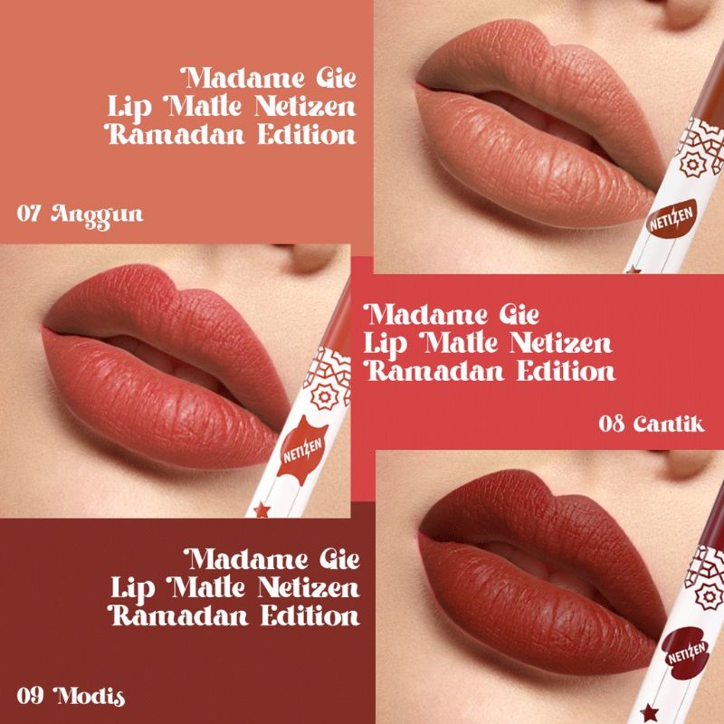 Madame Gie Lip Matte Netizen +62 | Lip Cream Superstay | Lipstick