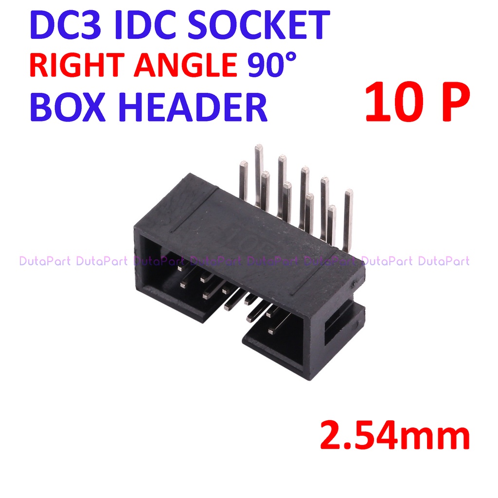 DC3-10P Socket IDC Male Right Angle Siku 10P 10 Pin 2x5 Box Header