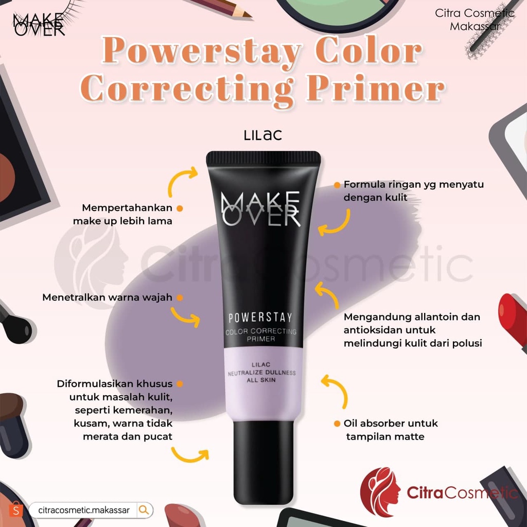 Make Over Powerstay Color Correcting Primer 25 Ml