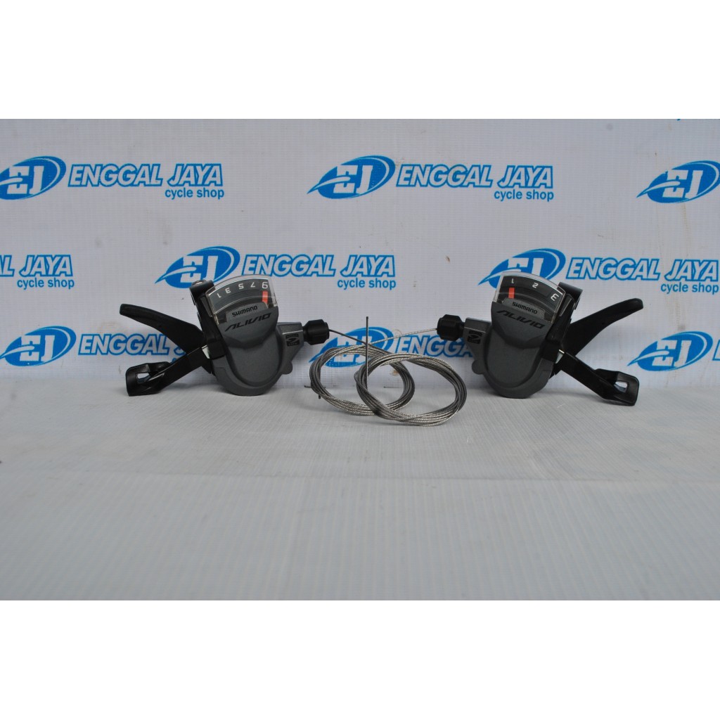 Shifter Shimano Alivio SL M4000 Original 27 Sp 3 X 9 Speed - Shifter 9 Speed Shimano Alivio M4000