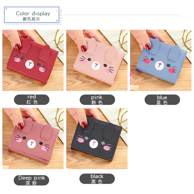 KeiKei WD824 Dompet Lipat Wanita Fashion Korea Import