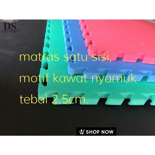 Matras beladiri 2,5cm silat , karate taekwondo - Hitam