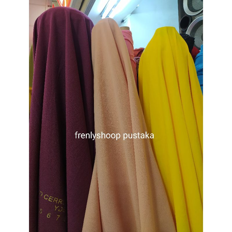 Kain diamond crepe / bahan diamond crepe ceruty / kain shifon diamond crepe