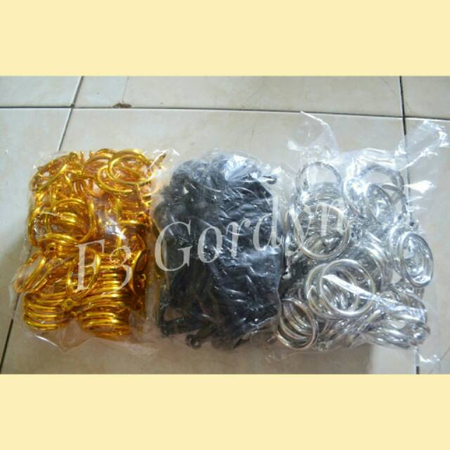 Ring Batang Soka / cincin batang gorden bulat / cincin rail gordyn garis uril/ring murah berkualitas