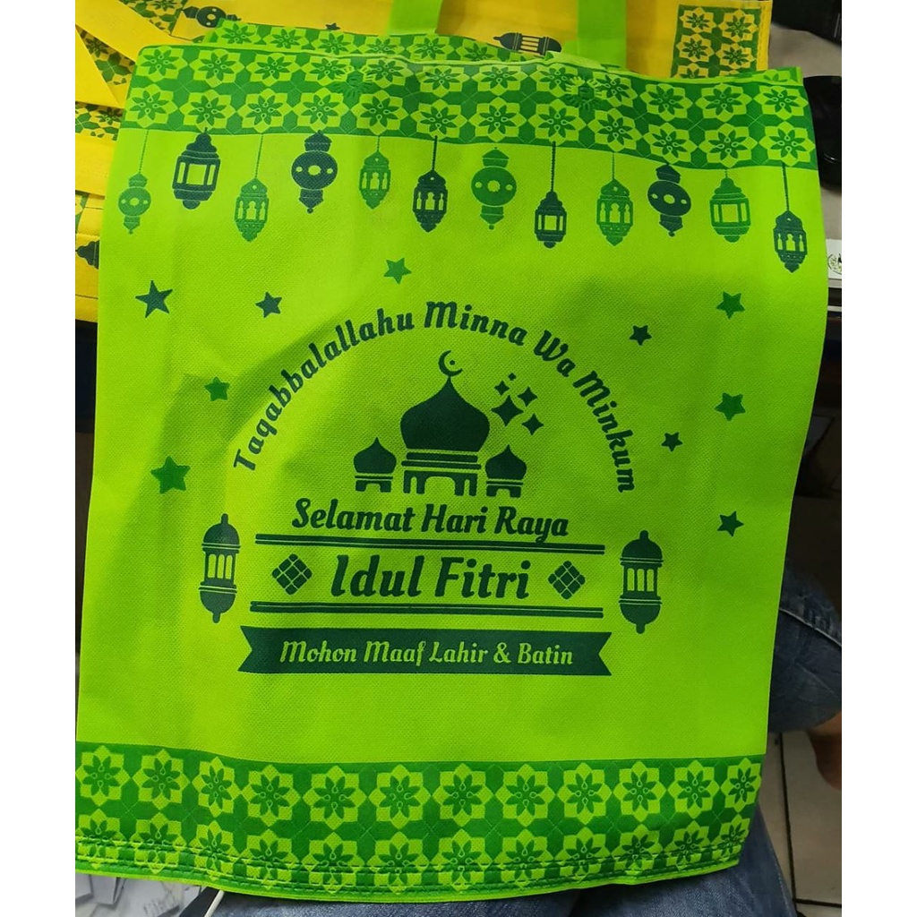 

12pcs 30x40 Tas Spunbond Lebaran Parcel Idul Fitri