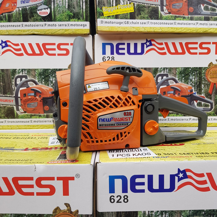 GERGAJI MESIN NEW WEST 628 TANPA BAR TANPA RANTAI