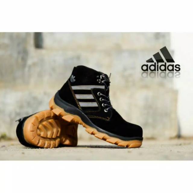 DISKON Bayar Di Tempat COD SEPATU SAFETY PRIA COWOK BOOTS BOOT ADIDAS KERJA INDUSTRI LAPANGAN