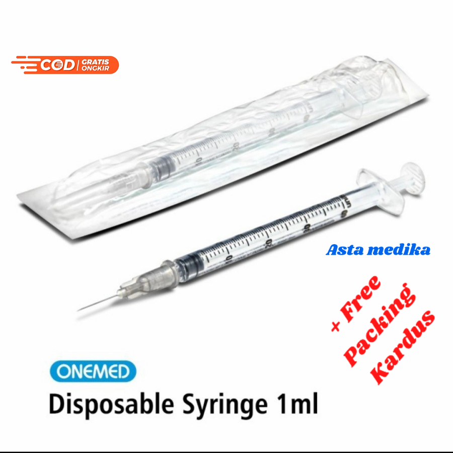 Spuit Disposable Syringe Onemed 1cc 3cc 5cc 10cc 20cc 50cc