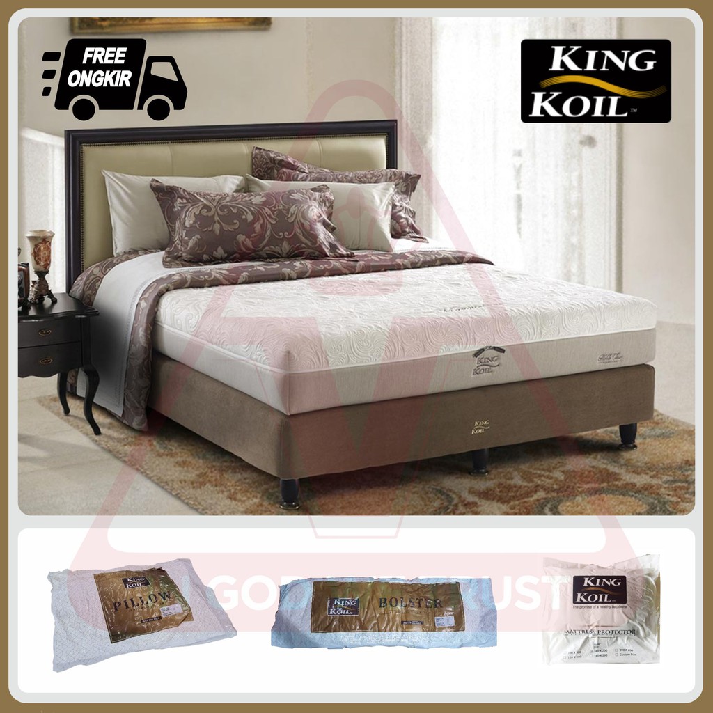King Koil Marques 120 x 200 120x200 Full Bed Set Fullset Springbed Bedset Matras Kasur Termurah Pali