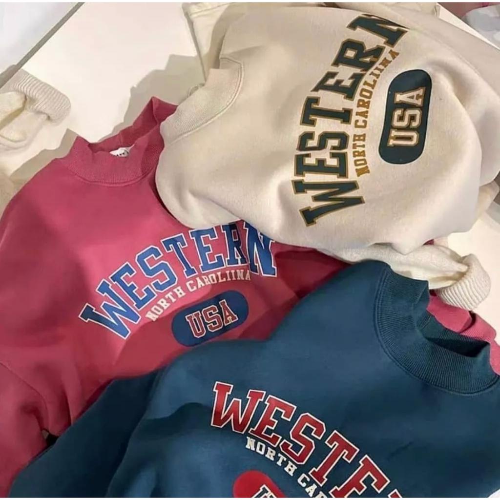 CREWNECK WESTERN SWEATER