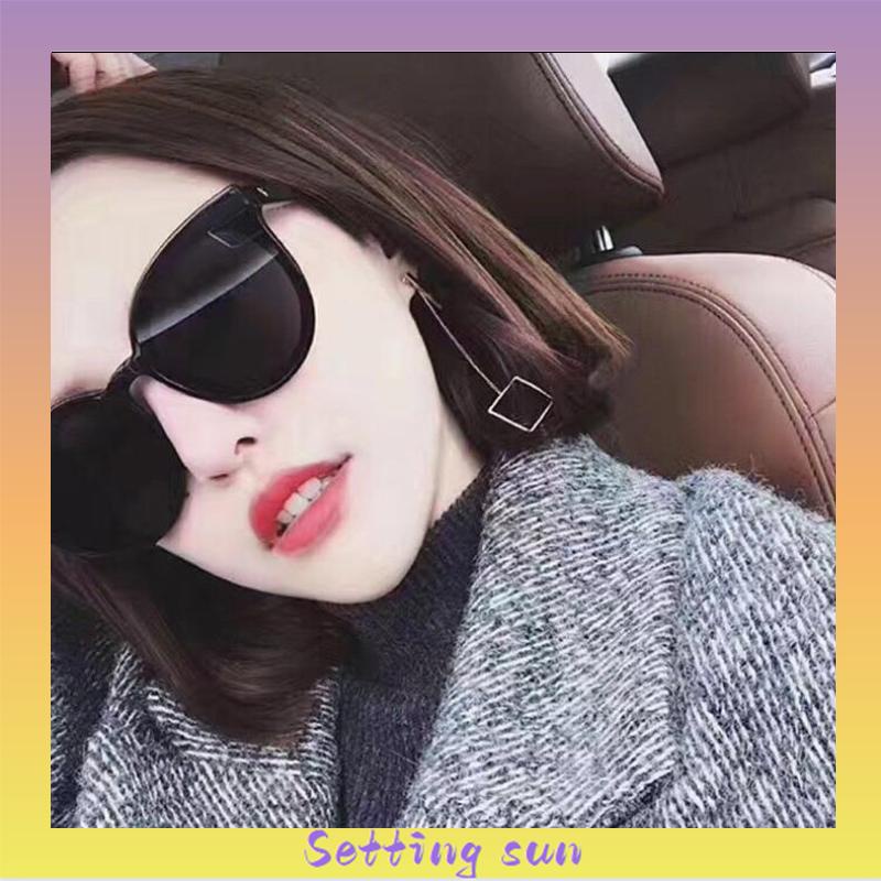 Kacamata Korean Retro Mata Kucing Kacamata Hitam Anti-UV Wanita Sunglasses TN