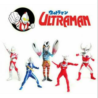  Ultraman  Action Figure Set Cake Topper Hiasan Kue Tart 