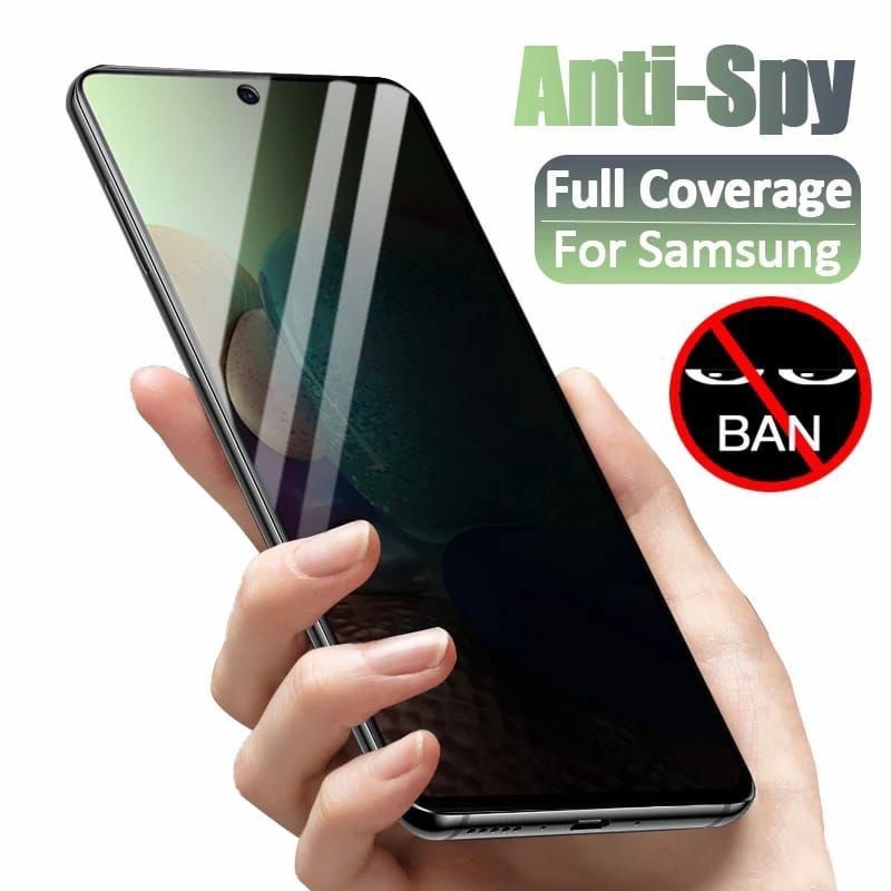 Tempered Glass Anti Spy samsung A31/A51/A71/ A72/ A73/A80/ M51/ M52/ A21S/A12/A13/A14/ Anti Gores Kaca Privacy Spy