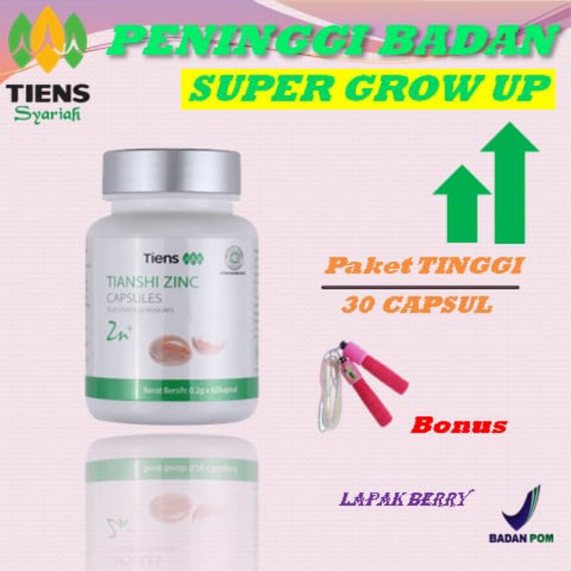 

SUPLEMEN SUSU PENINGGI BADAN TERBAIK TIENS SUPER GROW UP HYPERGROW TERLARIS