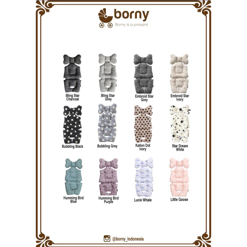 MADE IN KOREA BORNY ALAS STROLLER KOREA / AREUM ALAS STROLLER KOREA / AREUM STROLLER LINER / ALAS STROLLER PREMIUM / stroller pad cotton korea / alas stroller premium