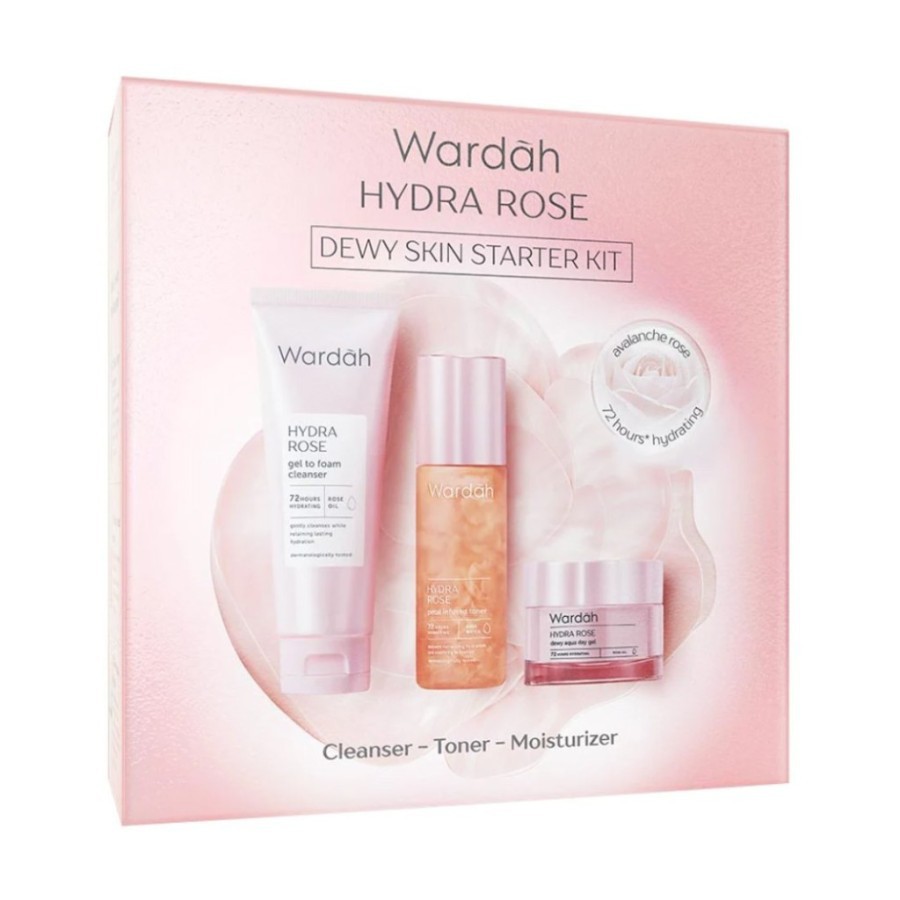 wardah hydra rose dewy skin starter kit