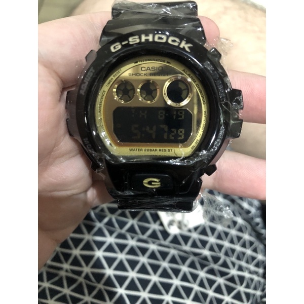 Jam Tangan Pria CASIO G-Shock DW 6900CB 1DS Tali Rubber Digital Original