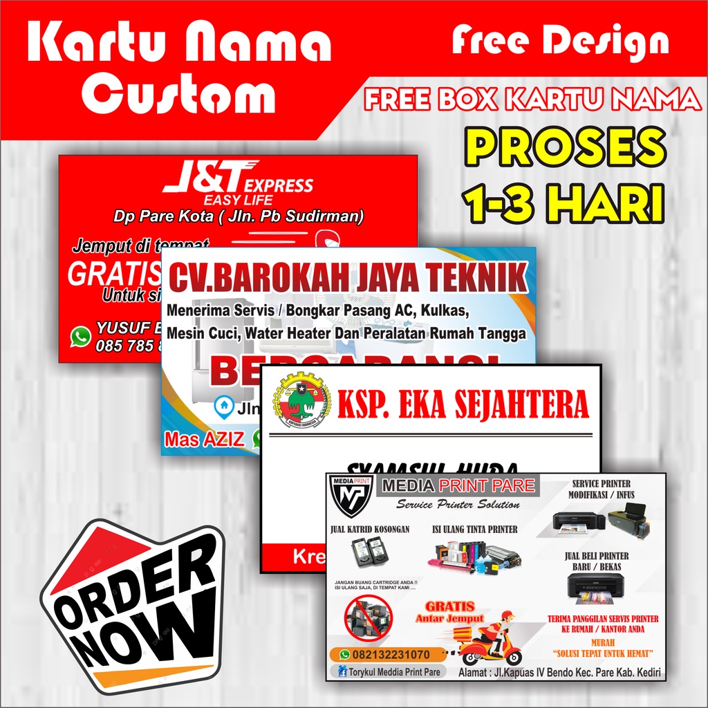 

Kartu Nama Custom Murah