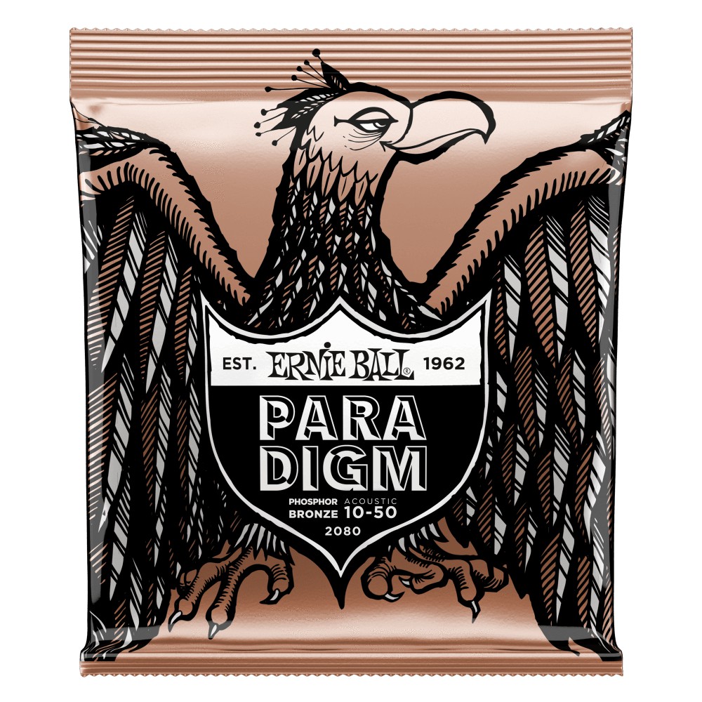 Ernie Ball Paradigm Extra Light Phosphor Bronze Acoustic Guitar Strings  1050 Gauge P02080