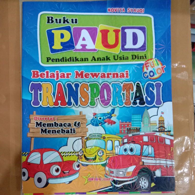 Mewarnai Transportasi PAUD TK