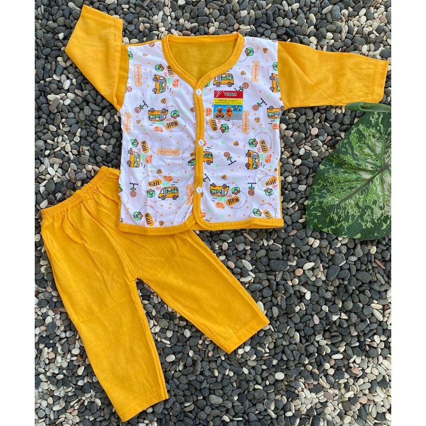 BAJU BAYI kids transpot Setelan panjang 3-18 Bulan (PP 049)