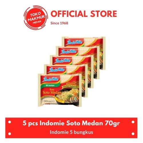 5 PCS INDOMIE SOTO MEDAN 70GR