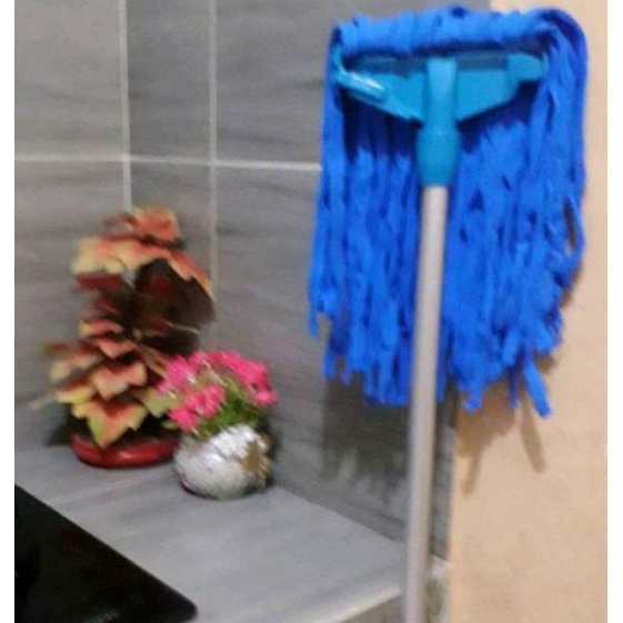 ♢ PEL LANTAI NAGATA 2002 KANEBO PVC YARN DENGAN GAGANG / KAIN PEL LANTAI MICROFIBER ♨