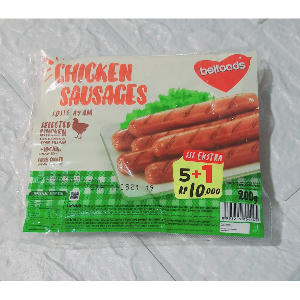 

FROZEN FOOD TANGERANG - SOSIS AYAM BELFOODS 200GR