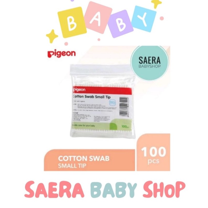 COTTON BUD PIGEON - COTTON SWAB SMALL TIP ISI 100 - COTTON BUD KECIL BAYI