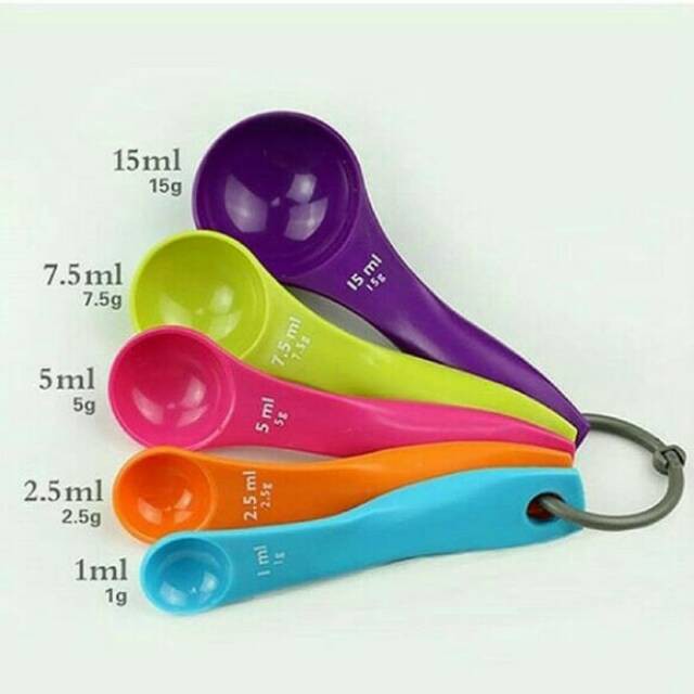 Sendok Takar MPASI (1 set isi 5) / Sendok Ukur Anak / Baby Measuring Spoons 5 in 1