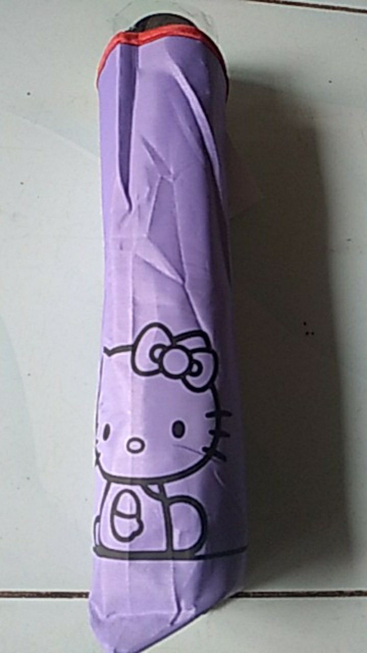 Payung Lipat Korea Jepang Fancy Hello Kitty Uv Protection