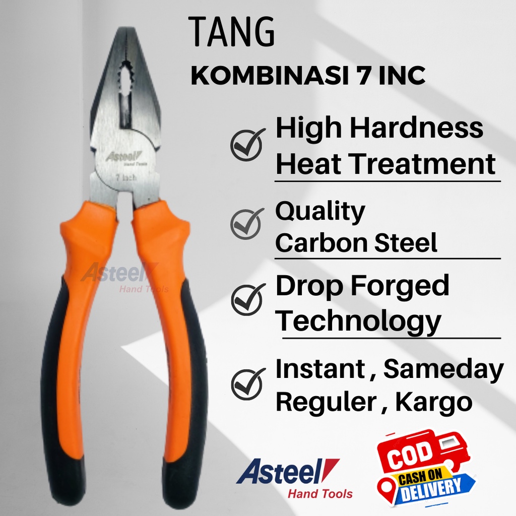 ASTEEL Tang kombinasi 7&quot; 7in 7 inch 7 inci Plier Combination Pliers Serbaguna