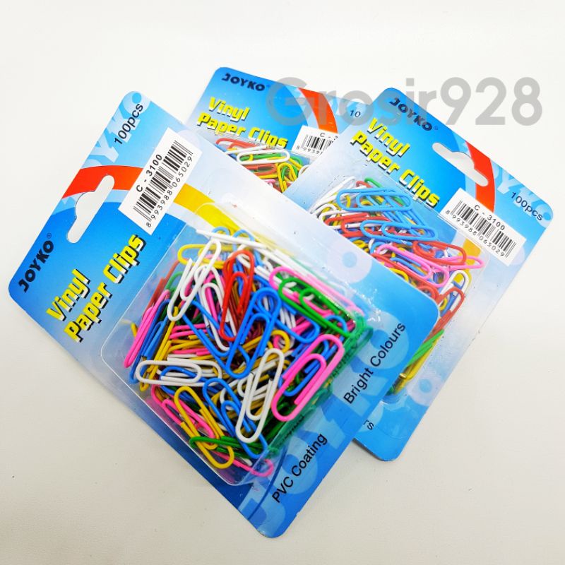 

Vinyl Paper Clips / Paper Klip Warna Joyko C3100 (100pcs)