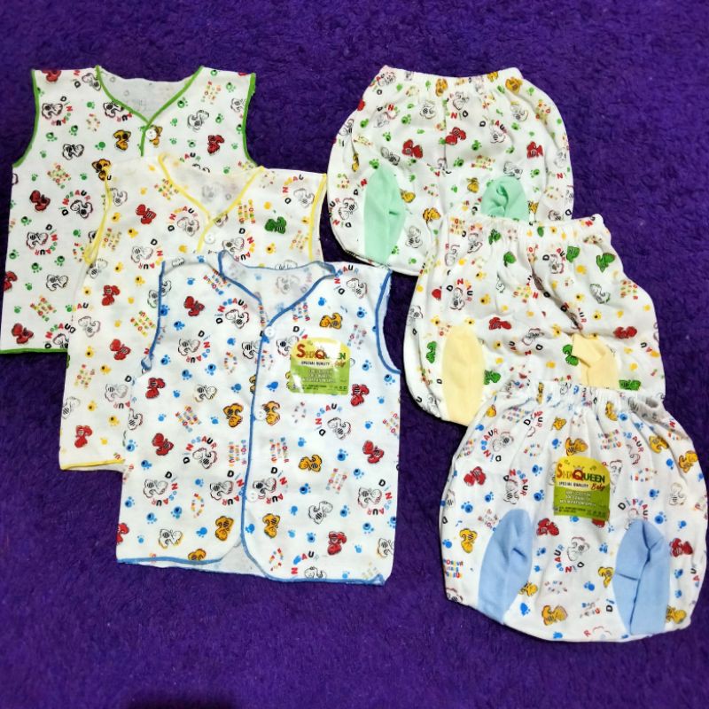 K-TNA SNI 3 Setelan MOTIF Baju Kutung Celana Pop Newborn Setelan Bayi Perlengkapan bayi