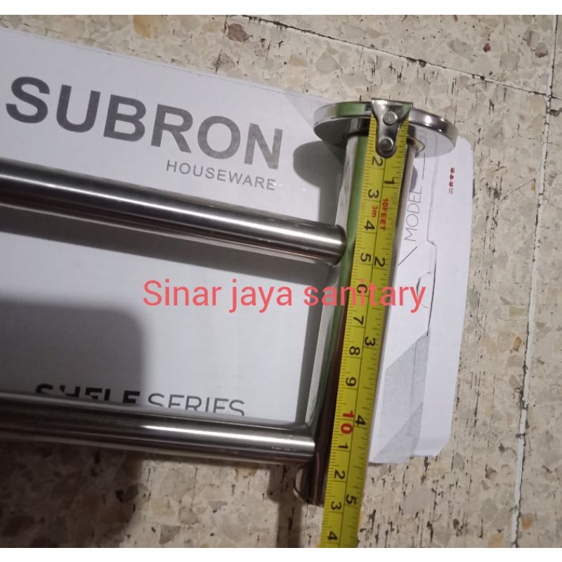 Rak handuk dua baris stainless 304 / Gantungan handuk stainless