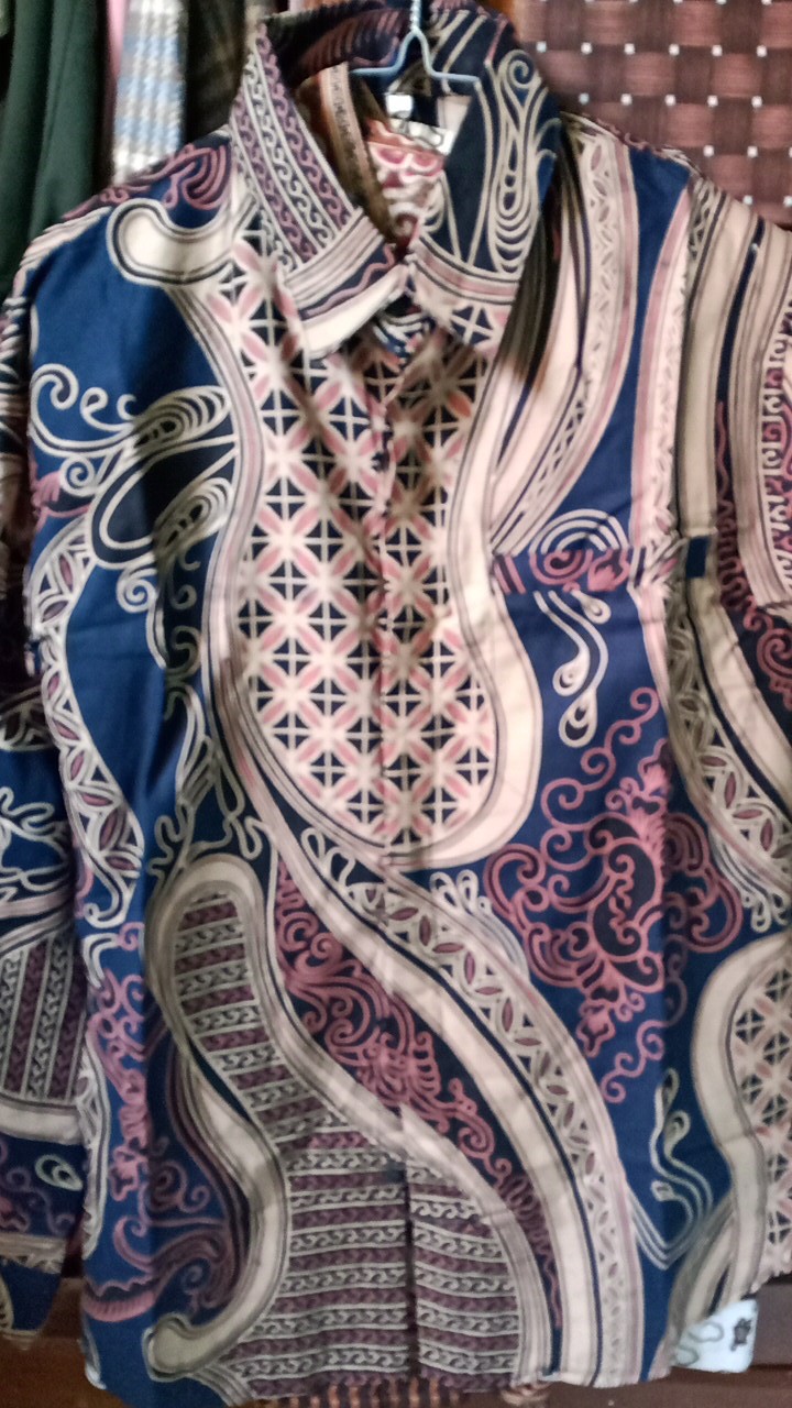 Kemeja Batik Pria Ppbtk07 Wsa04 Slim Fit Modern Elegan || Baju Batik Pria Formal Kantoran Hrb026