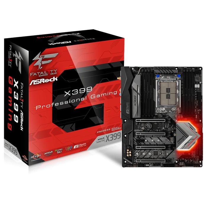 "ASRock X399 Fatal1ty Professional Gaming Socket AM4"