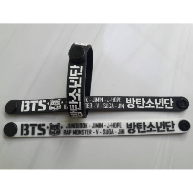 Gelang bts kpop kancing bangtan boys wristband