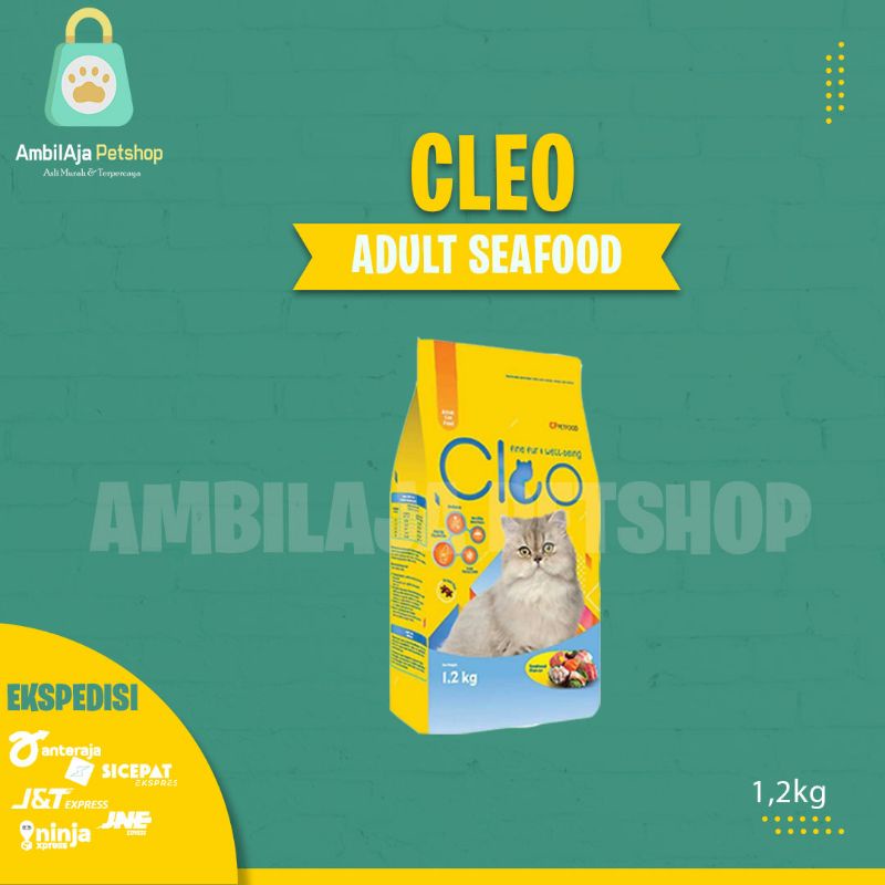 Makanan KUCING CLEO 1,2kg SEAFOOD ADULT