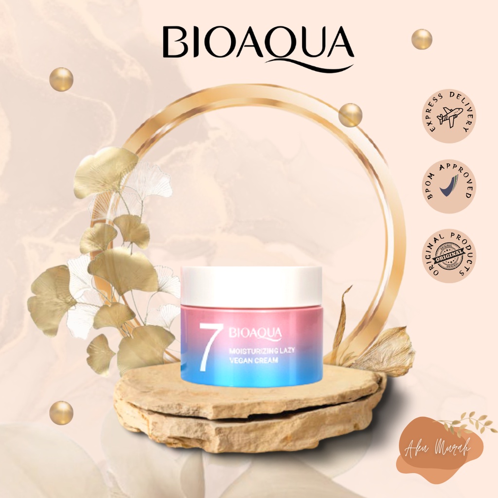 ✨ AKU MURAH ✨ Bioaqua Moisturizing Lazy Vegan Cream 50g // Cream Concealer BPOM