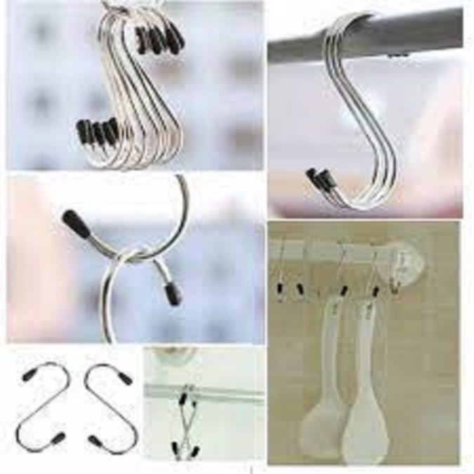 Gantungan S Serbaguna Cantolan Hook Hanger Pengait stainless sling ISI 4 PCS