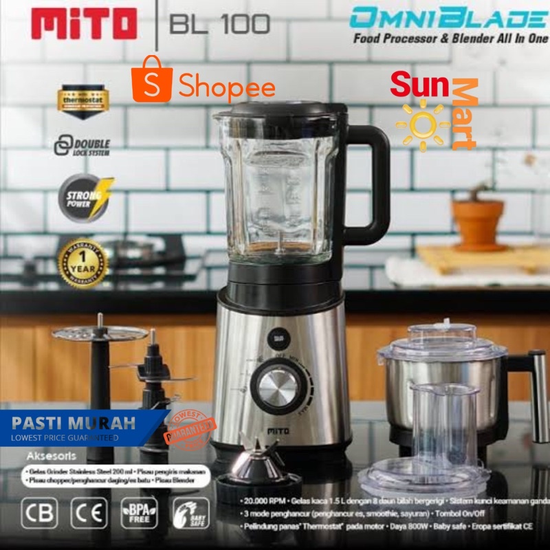 MITO Blender OmniBlade BL 100 Food Processor Chopper BL 100