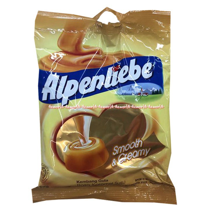 Alpenliebe Smooth &amp; Creamy 125gr Candy Permen Susu Caramel Alpenlibel Alpen Liebe Alpen libel Karamel