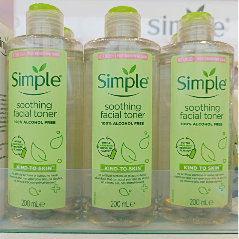 Simple soothing facial toner