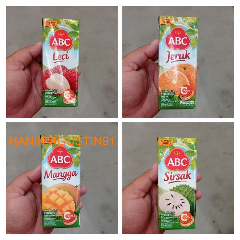 

ABC Jus Buah Asli 250 mL / ABC Sari Buah Asli 250ml