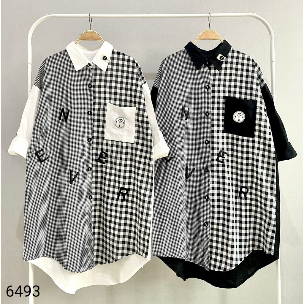 Kemeja Tunik Katun Linen Import, 6493